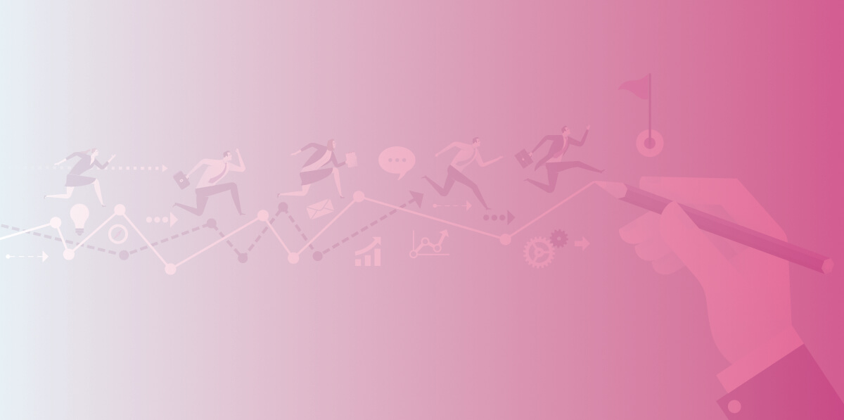 pink decorative banner 