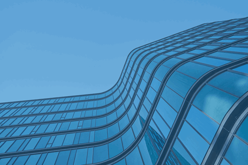 curved glass building 